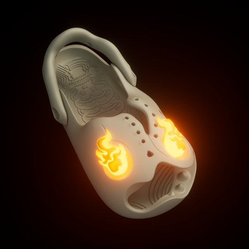 Accessoires de Crâne en Feu pour Mr Skully